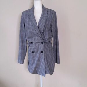 Zara Double Breasted Blazer Dress